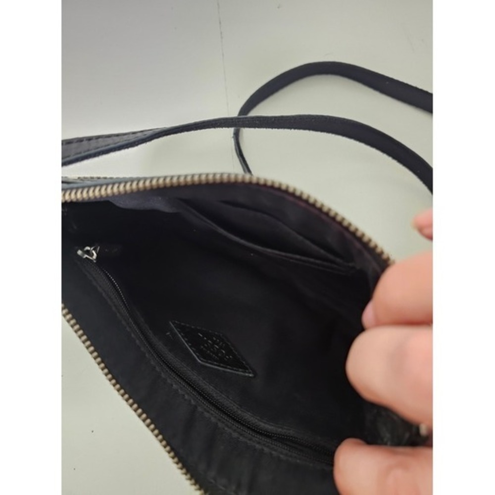 Fossil Dawson Crossbody Bag Small Black Pebbled Leather Issue No. 1954 Utility ~ - Picture 6 of 6